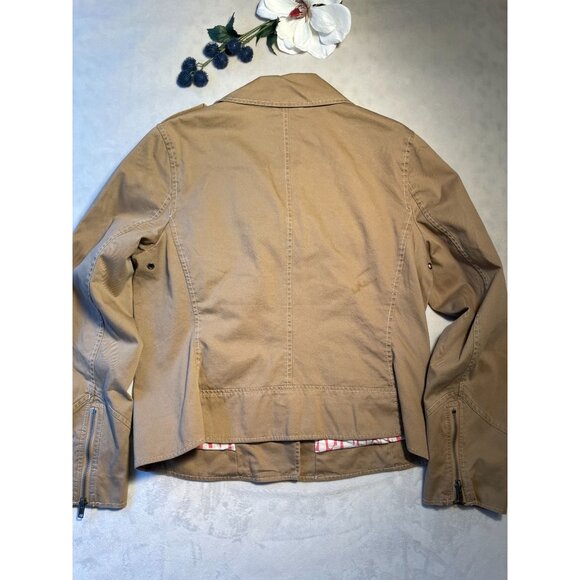 Boden Womens Casual Biker Jacket Coat Lining Y2K Sz 10 Classiccore Streetcore - Picture 2 of 11
